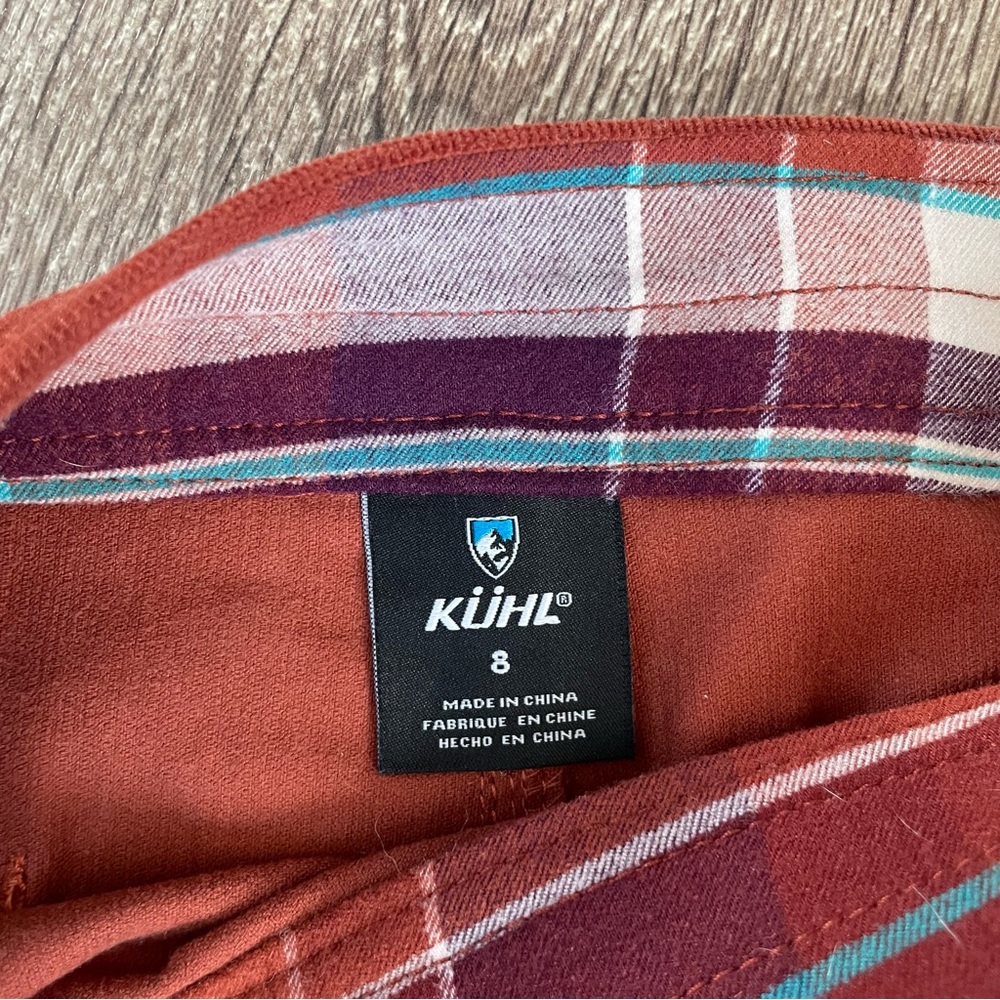 Kuhl Corduroy Button Down Skirt Burnt Orange 8 - Picture 3 of 3
